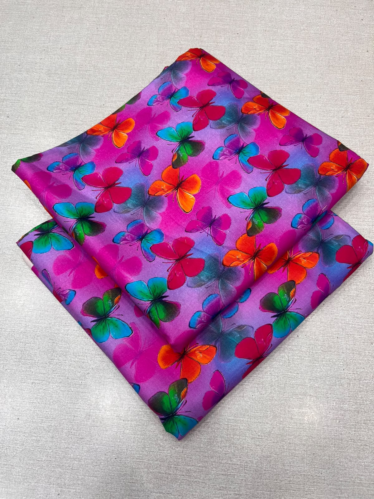 2Pc Staple Same Printed Unstitched Suit 6233