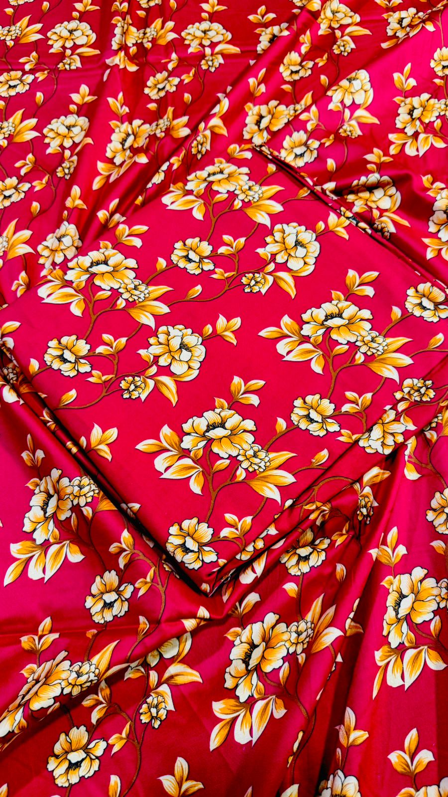 2 PC Linen Allover Unstitched Suit D-31899