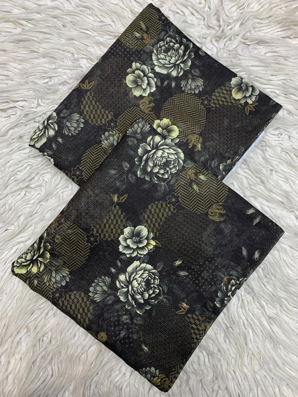 2Pc Al Karam Chamki Lawn Digital Printed Suit Vol-499