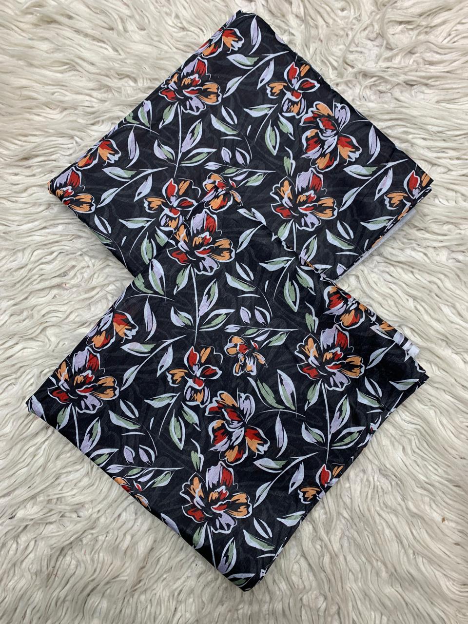 Bin Saeed 2Pc Lawn Digital Printed Unstitched Suit Vol-0159