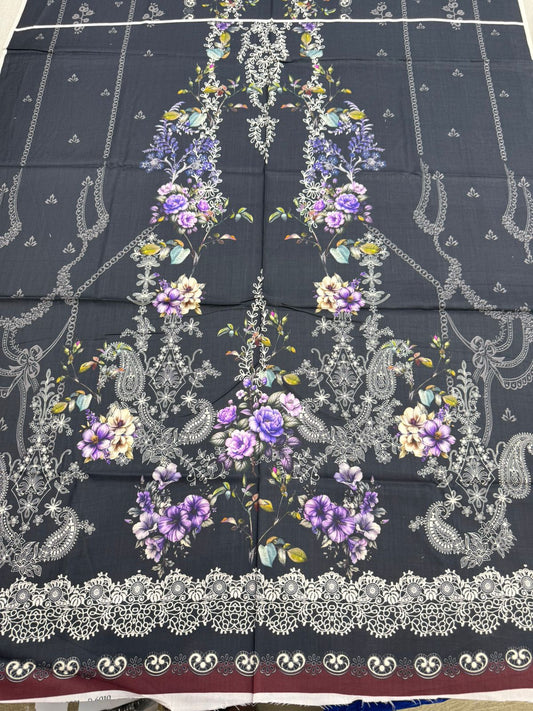 2Pc Linen Kameez & Trouser Suit - 0081