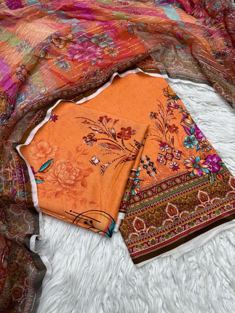 2Pc Al Karam Kameez & Dupatta - 87