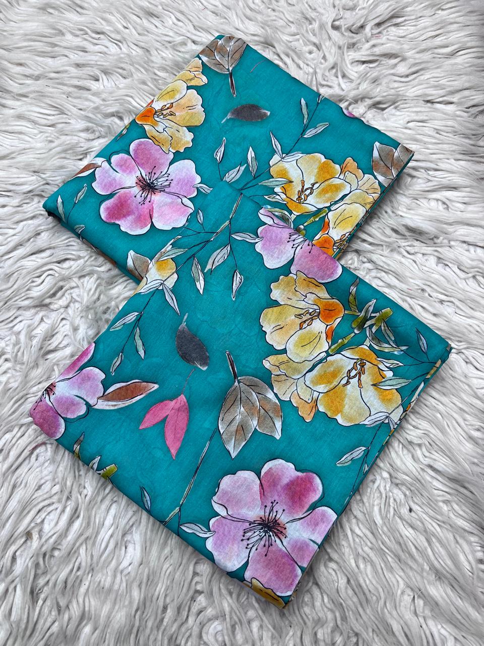 2Pc Lawn Allover Digital Printed Suit Vol-421