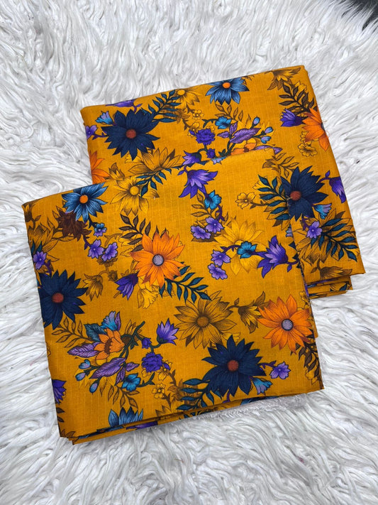 2Pc BanaDora Linen Allover Suit - 404