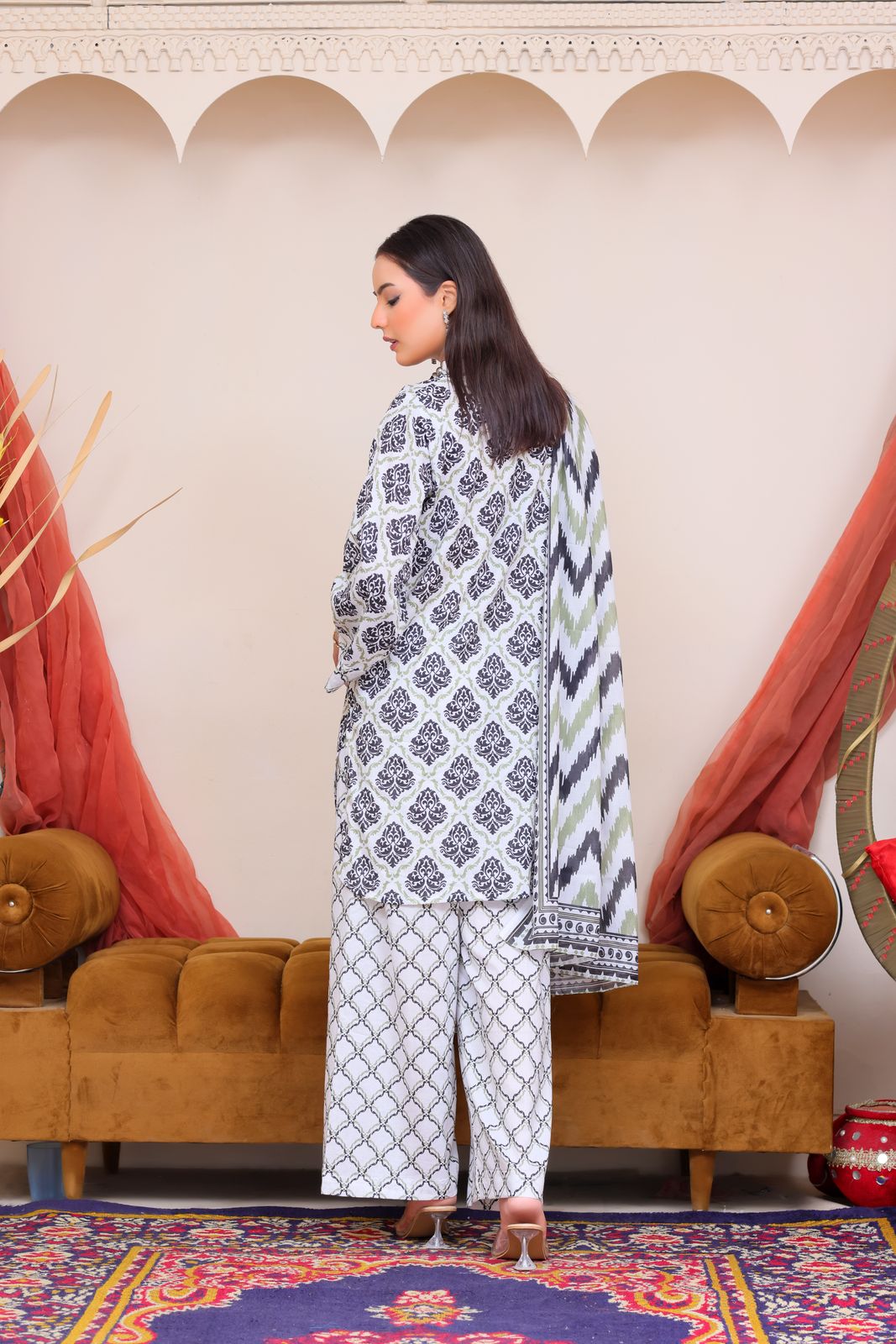 3Pc Supima Lawn Suit - #41053