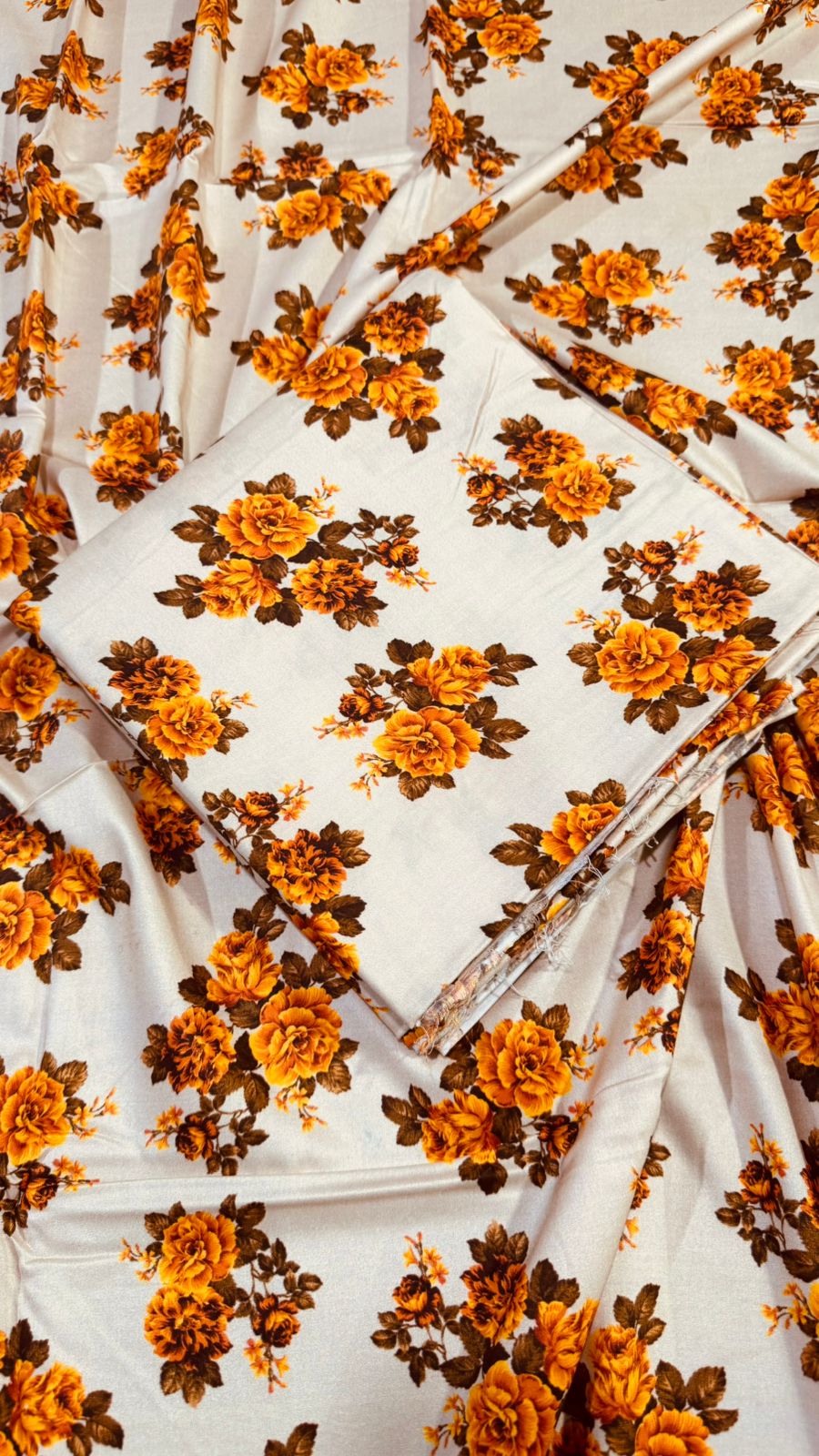 2 PC Linen Allover Unstitched Suit D-31900