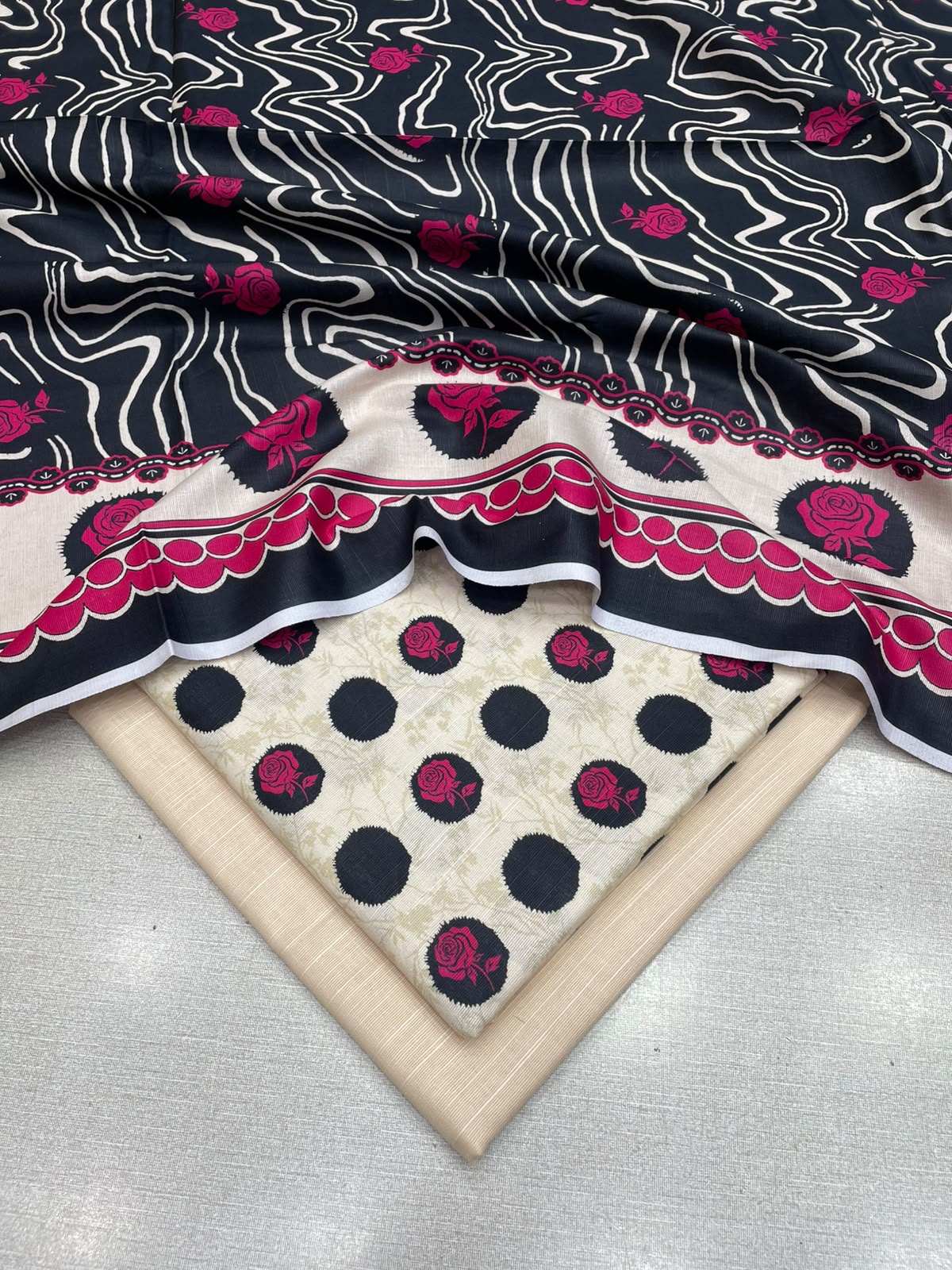 3Pc Slub Khaddar Unstitched Suit 25