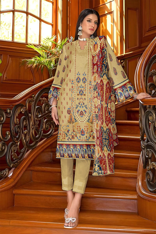 3 Peice Frost Lawn - Peridot - D (05)