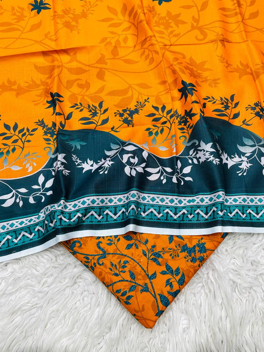 3 PC Slub Khaddar Allover Suit Vol-0110