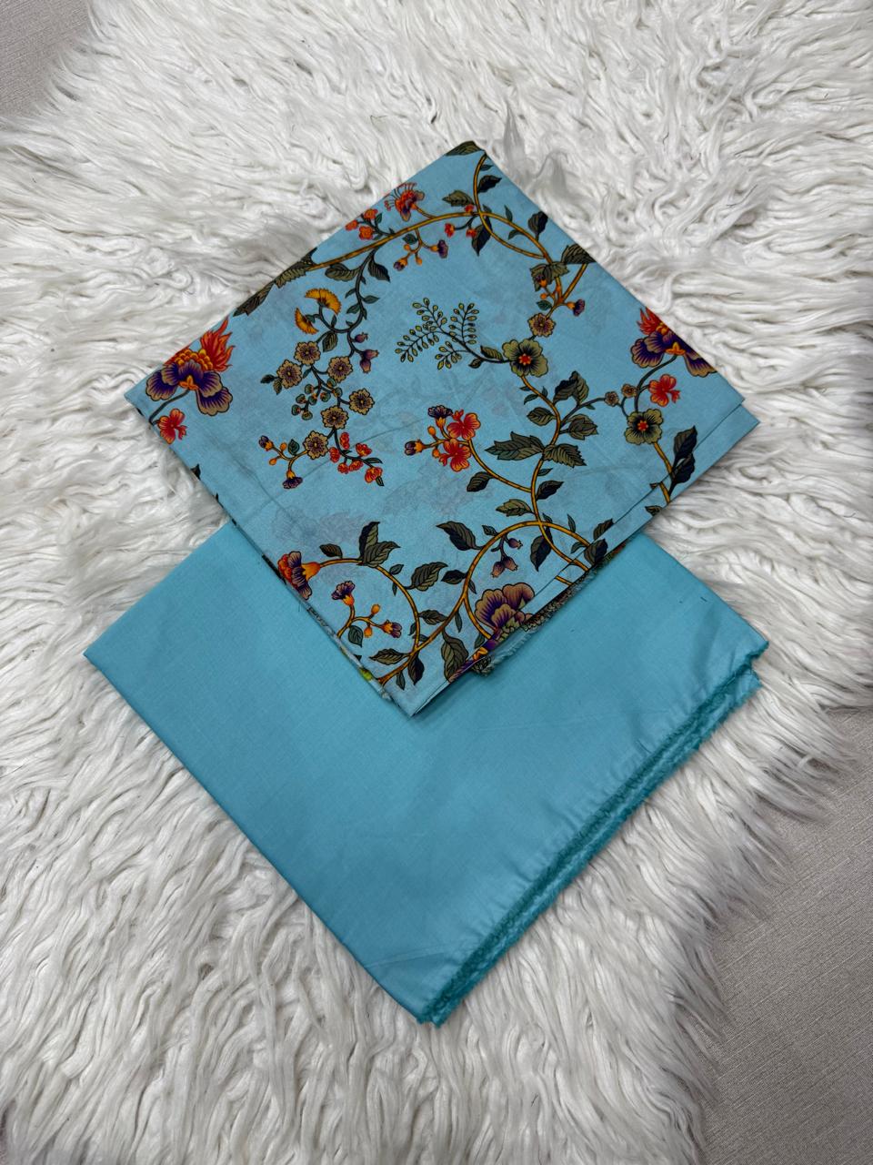 90x88 2Pc Lawn Unstitched Suit 804