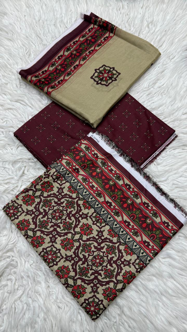 3Pc Supima Lawn Suit - #41058