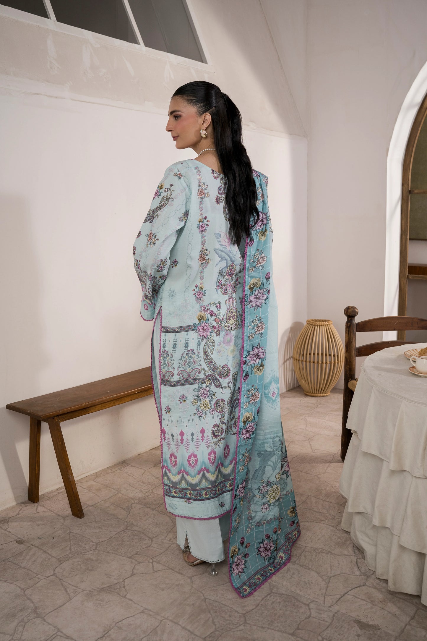 Firdous 2Pc Kameez & Trousers - D148