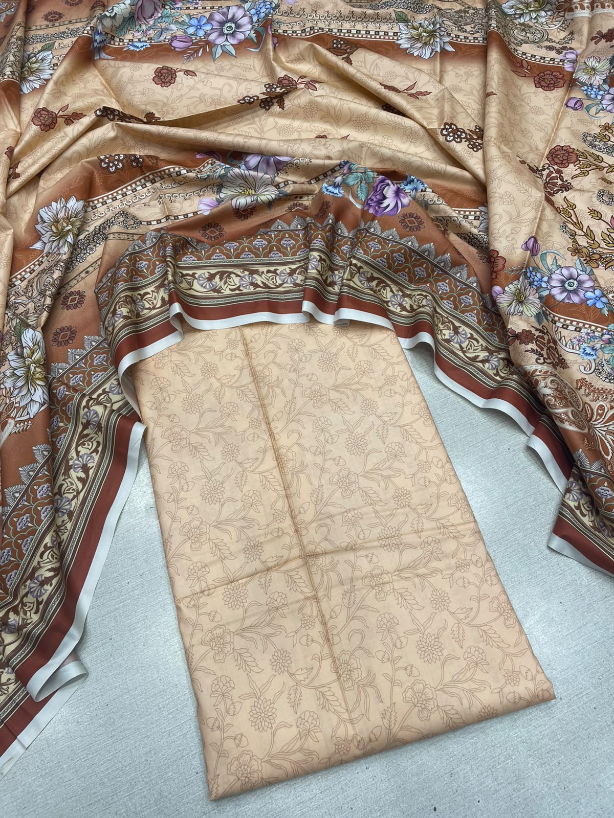 2Pc Staple Kameez & Dupatta Unstitched 63
