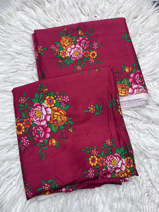 2Pc Linen Allover Unstitched Suit - #409