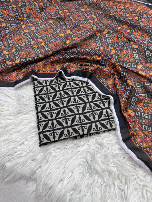 3Pc Supima Lawn Allover Suit  - #35428