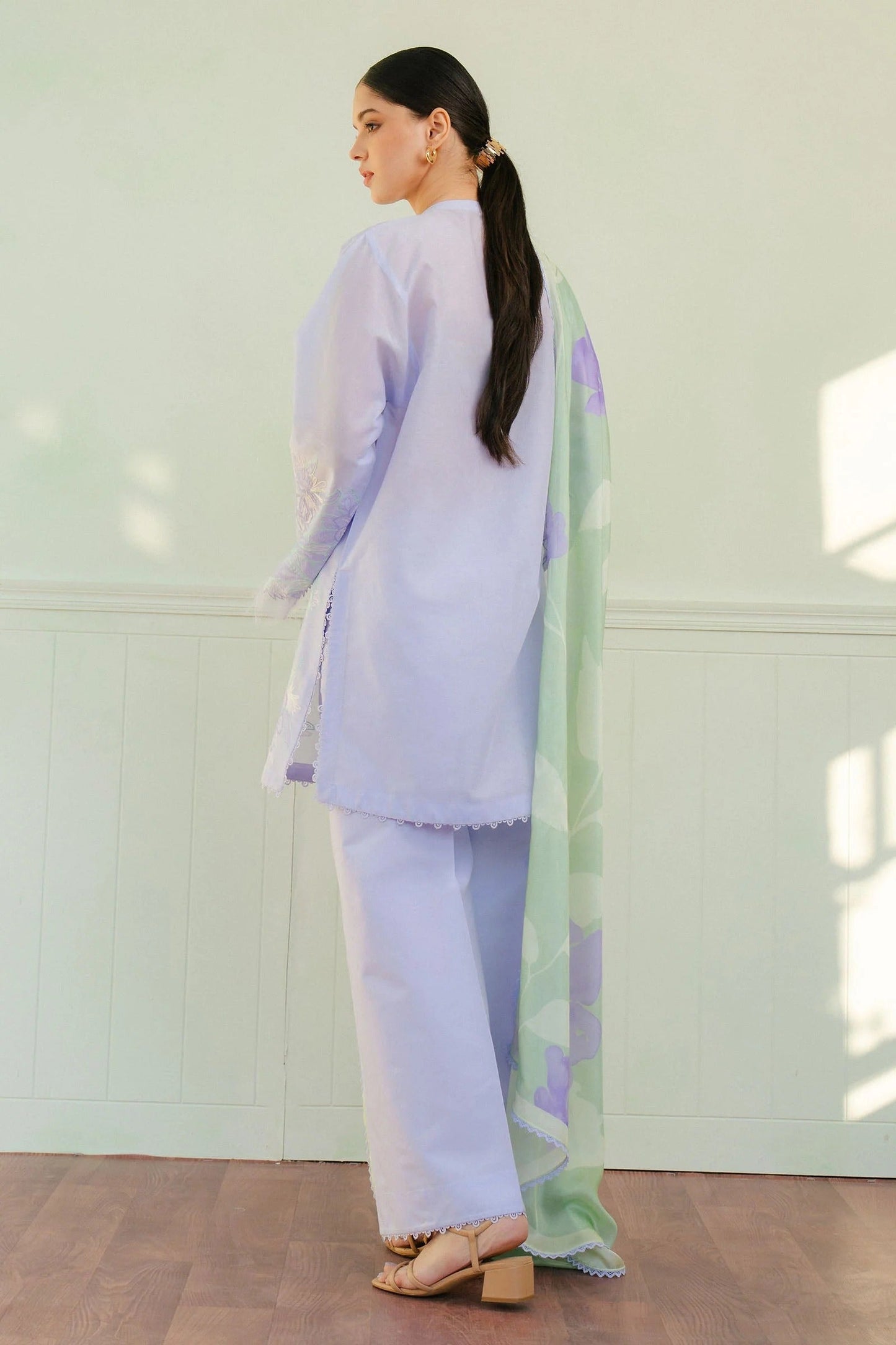3Piece Embroidered Ricamo Dress