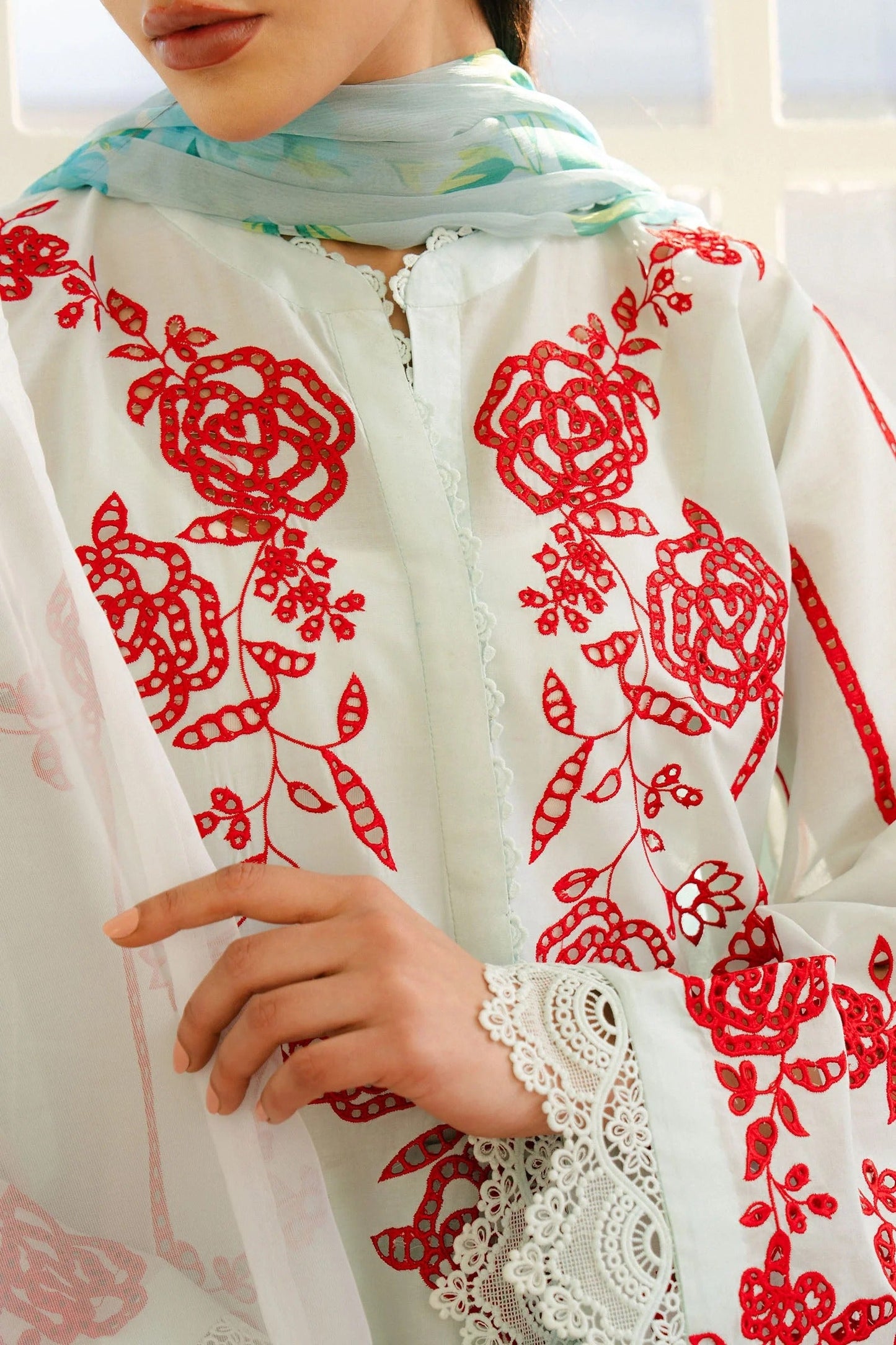 3Piece Unstitched Embroidered Ricamo