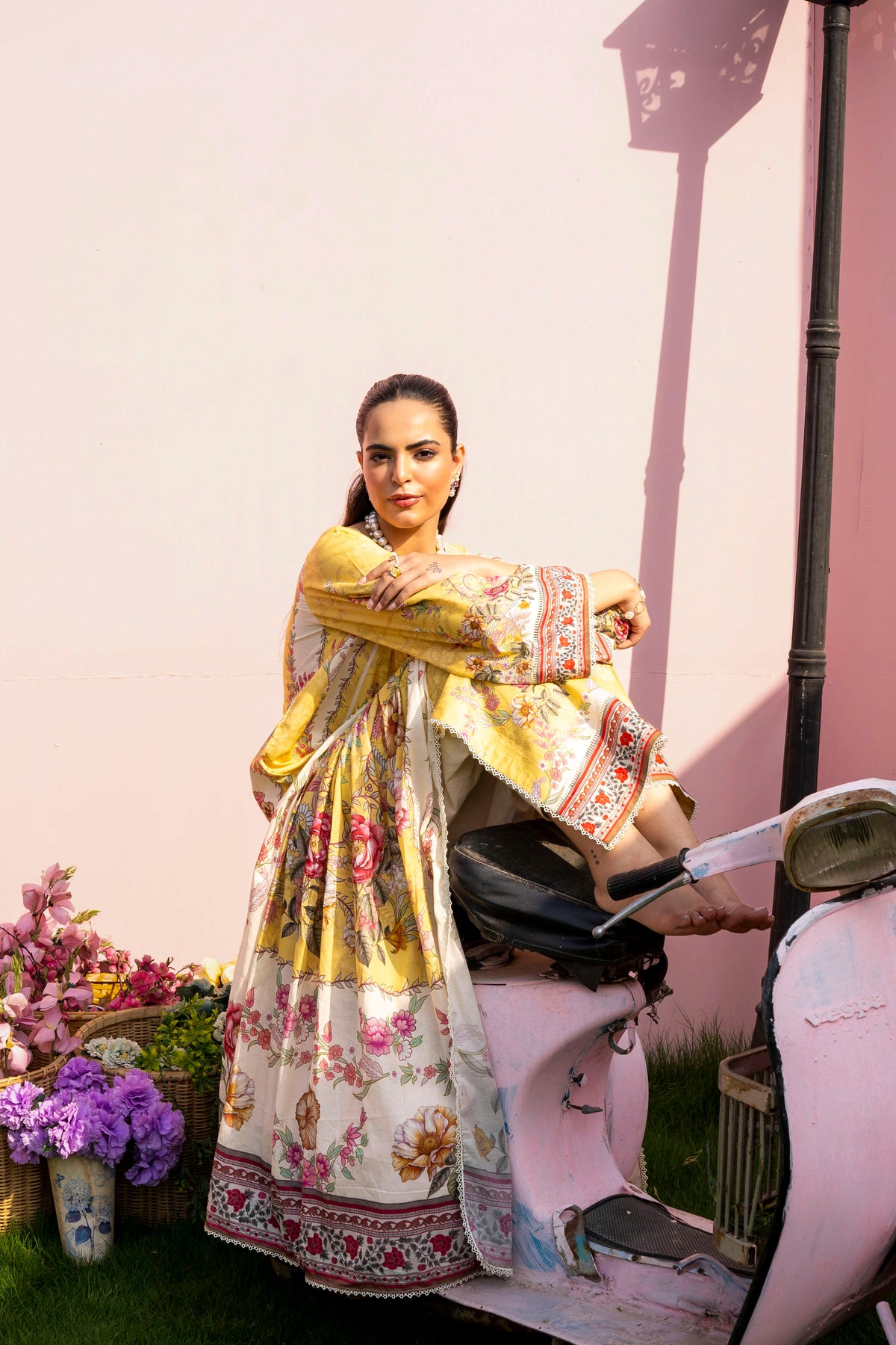 Firdous - Printed - Lawn Kameez & Duptta- 2pc - D919