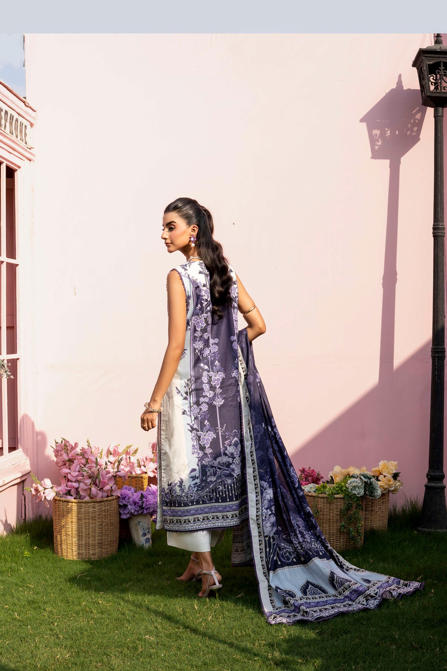 Firdous - Printed - Lawn - 3pc - D928