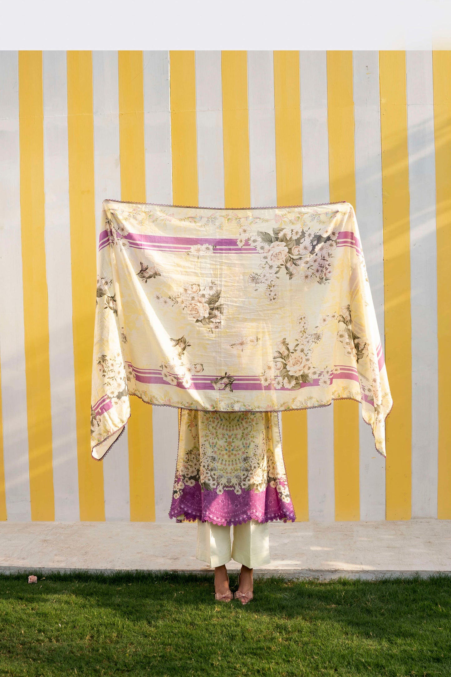 Firdous - Printed - Lawn - 3pc - D915