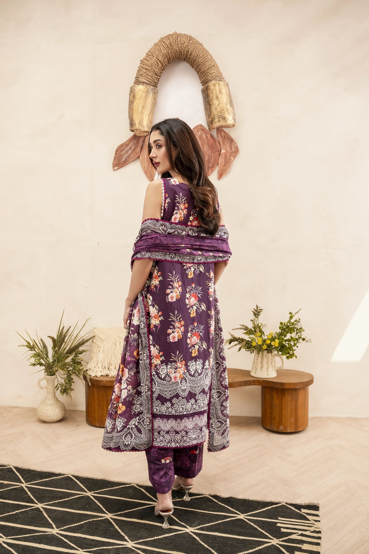 2Pc Firdous Lawn Unstitched - D #124