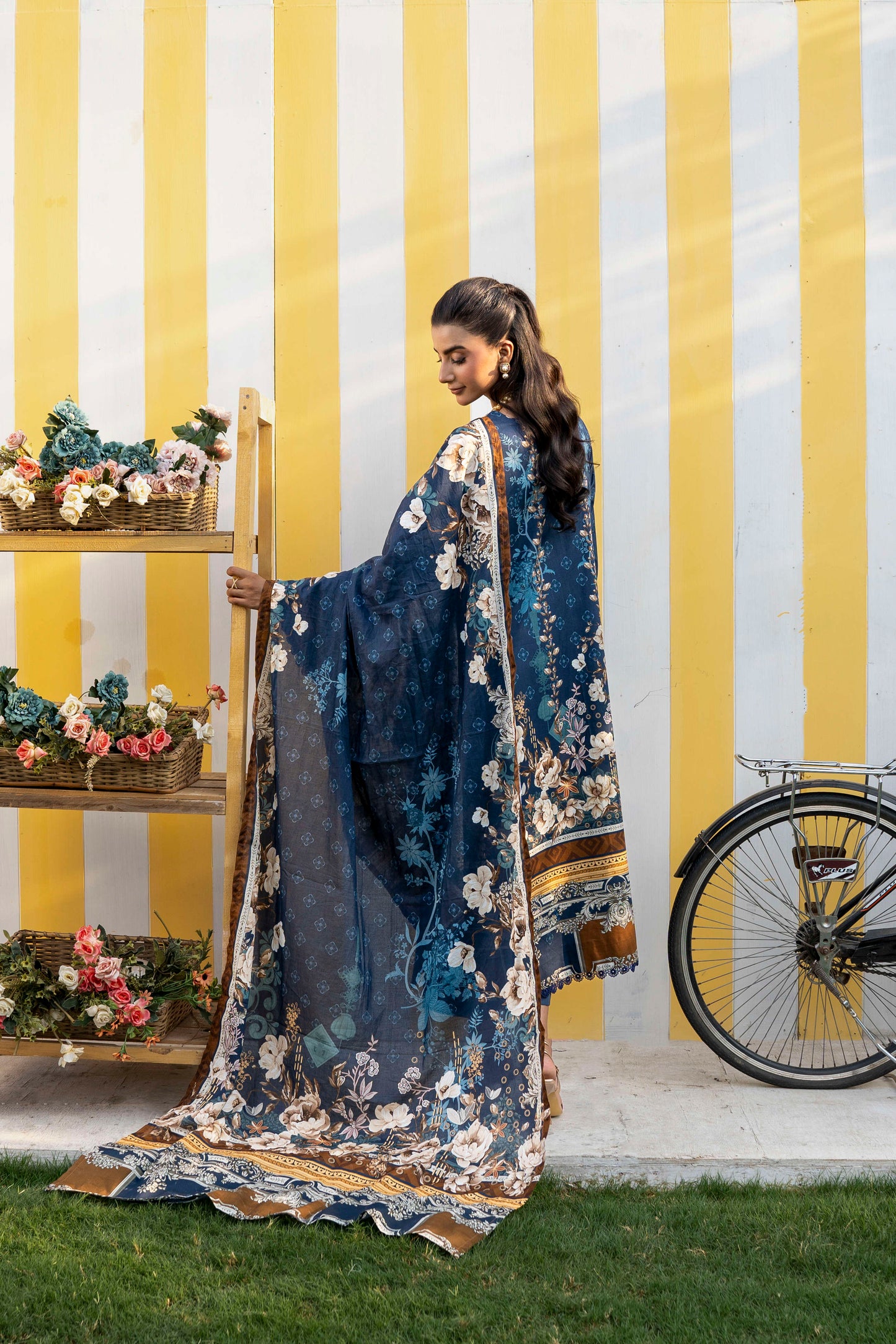 Firdous - Printed - Lawn - 3pc - D911