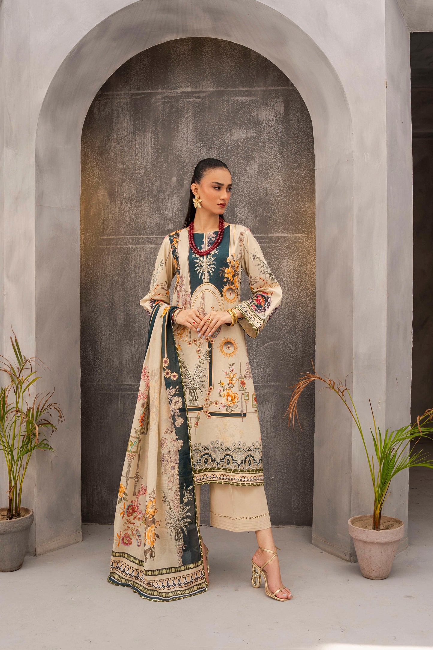 Firdous Kameez & Trouser - D #186