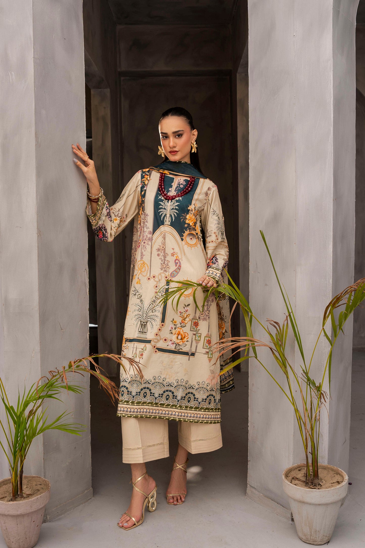 Firdous Kameez & Trouser - D #186