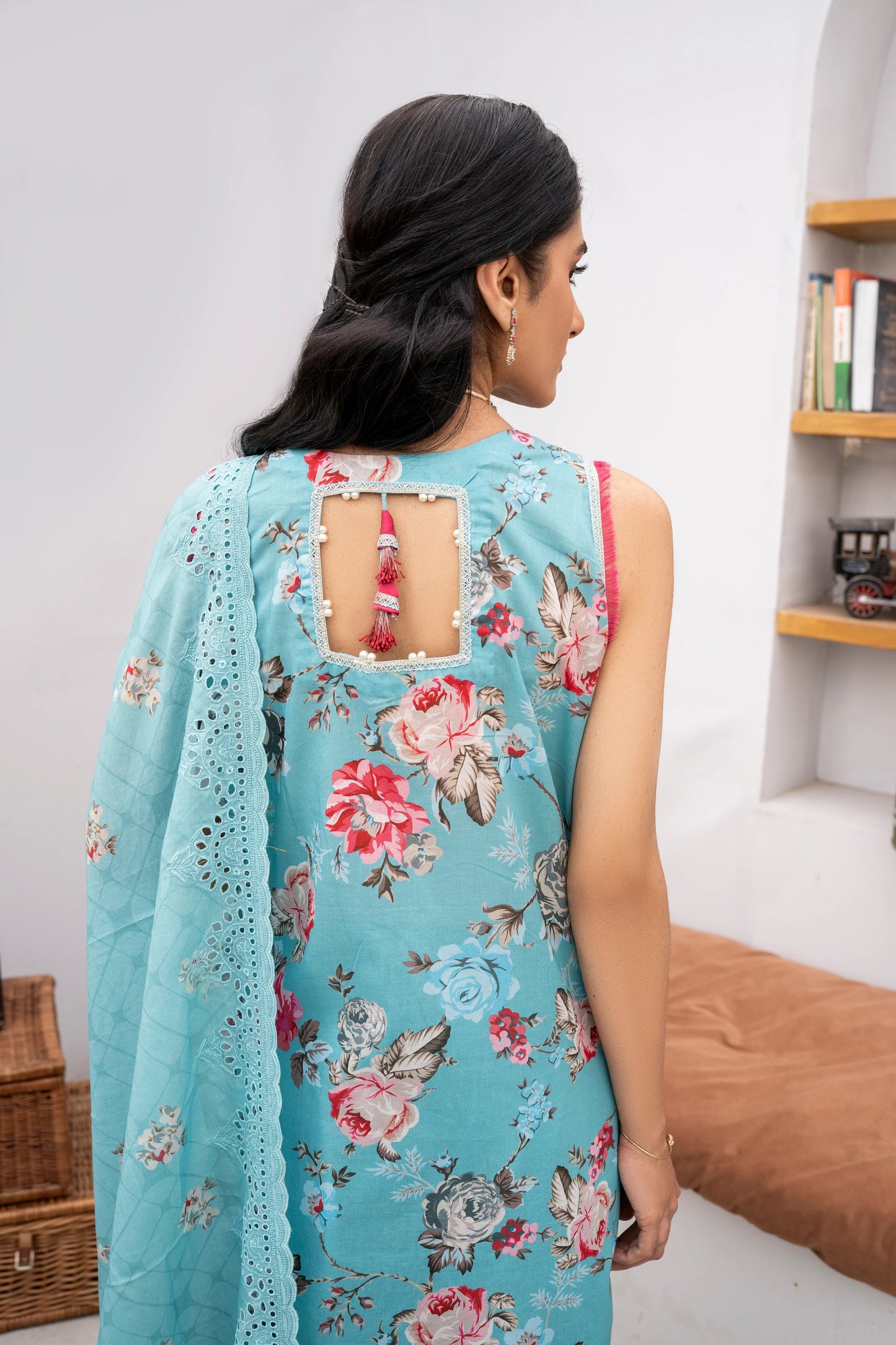 Firdous - Embroidered - Printed - Lawn - 3pc - D774