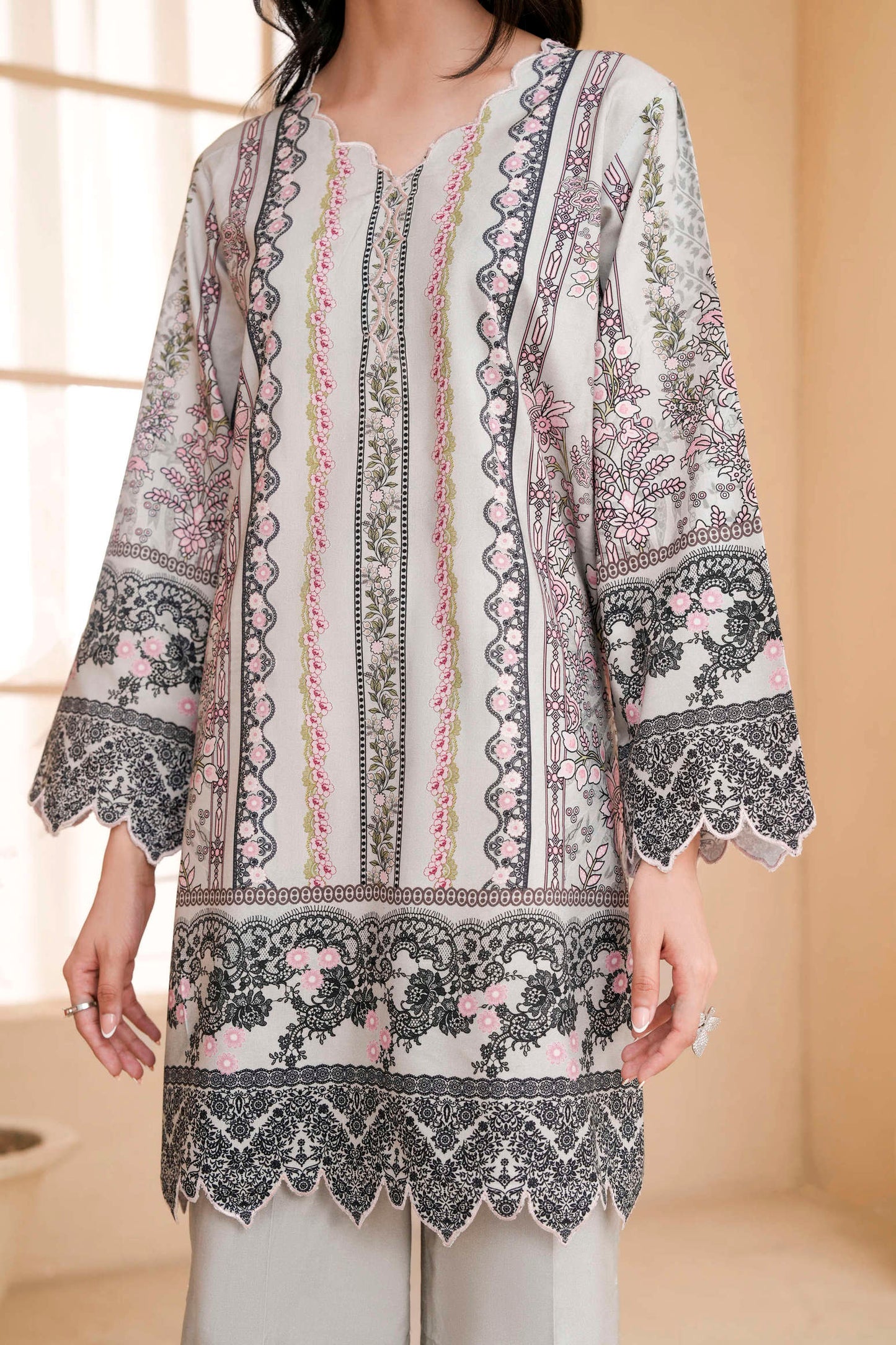 3Pc Firdous Silk Lumen Digital Printed Unstitched Suit Vol-0130