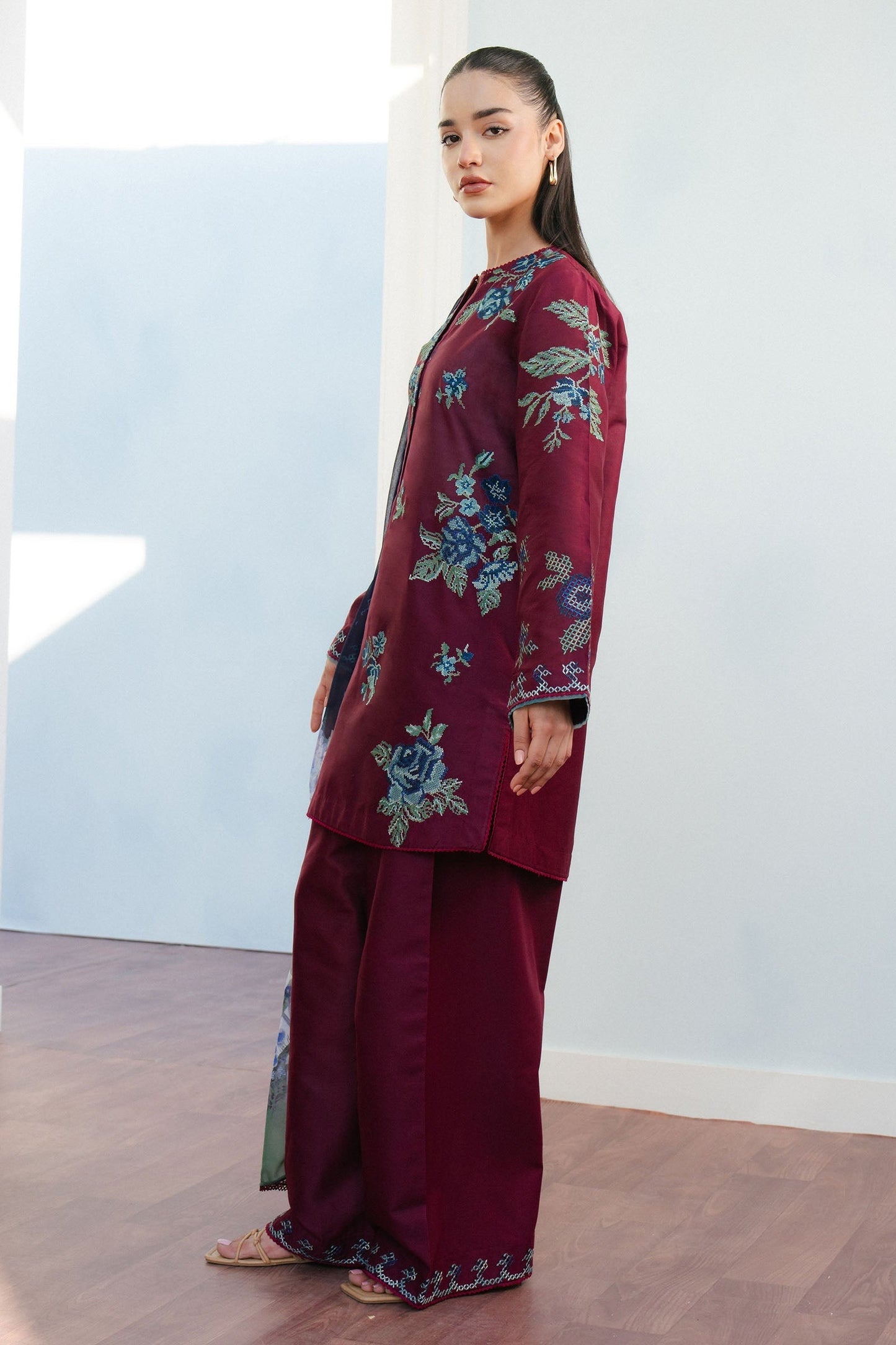 Ricamo 3 Piece Lawn Suit - Freya