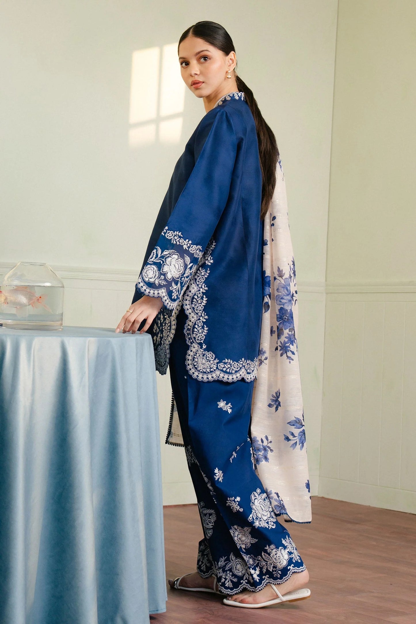 Ricamo 3 Piece Lawn Suit - Eleanor