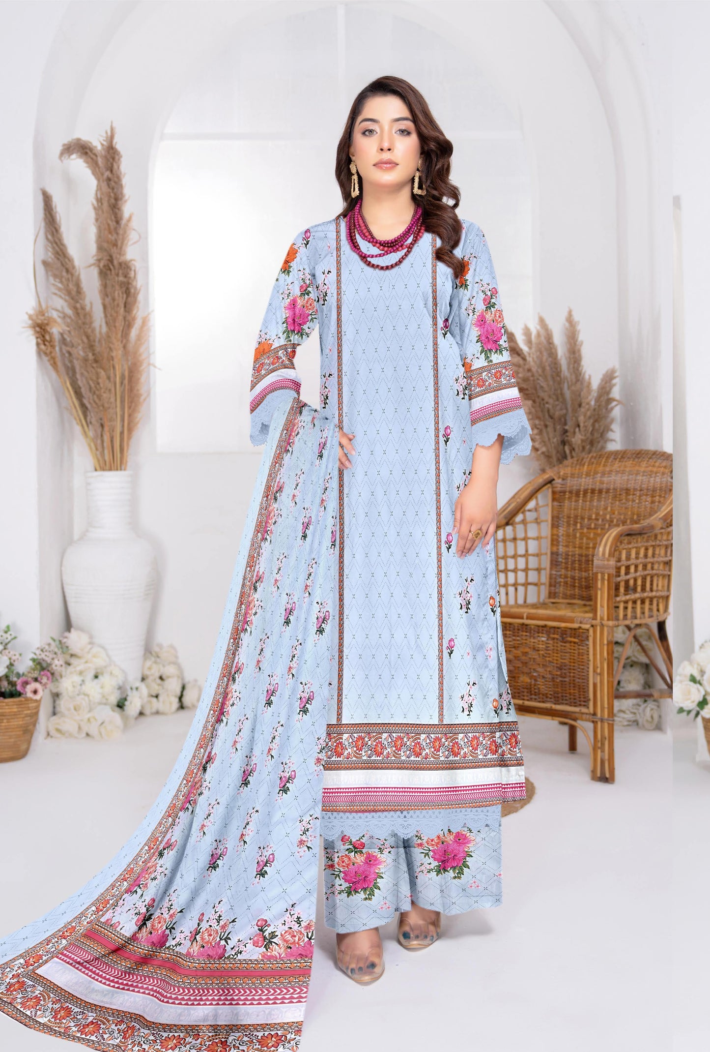 NOOR-E-JAHAN 3Pc Lawn - #34582