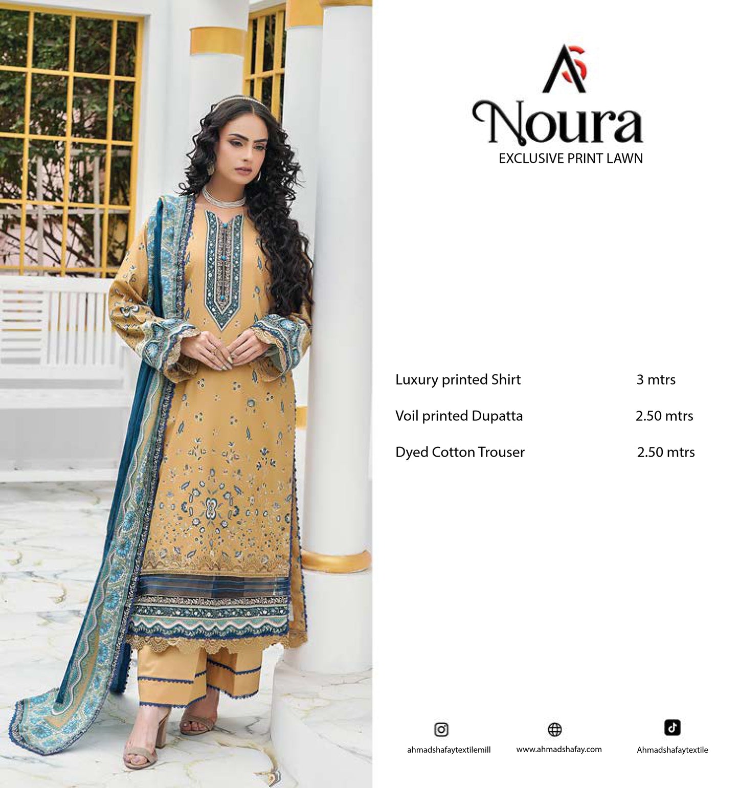 Noura Premium Lawn 3pc - 0139