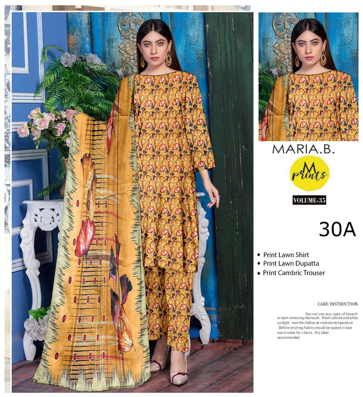 3 Piece Maria B Unstitched Suit 29160