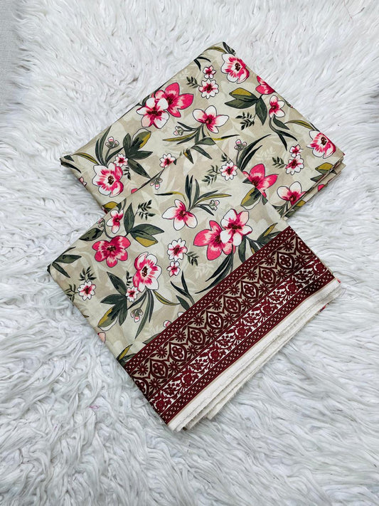 2Pc Linen Allover Unstitched Suit -0099