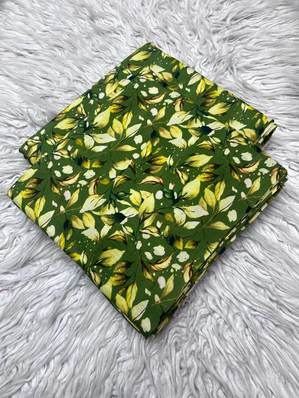 2Pc Bana Dora Linen Allover Suit Vol-954