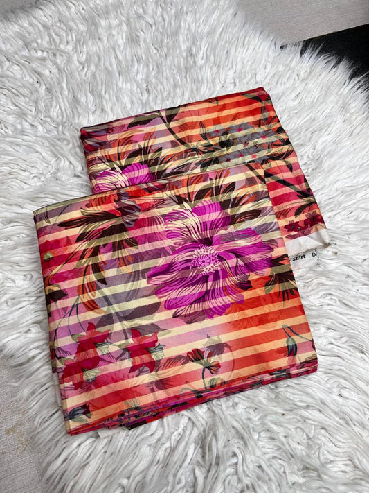 2Pc Linen Allover Unstitched Suit - #43041