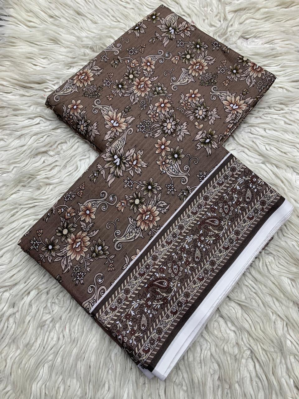 2Pc Sapphire Lawn Bana Dora Unstitched Suit Vol-05