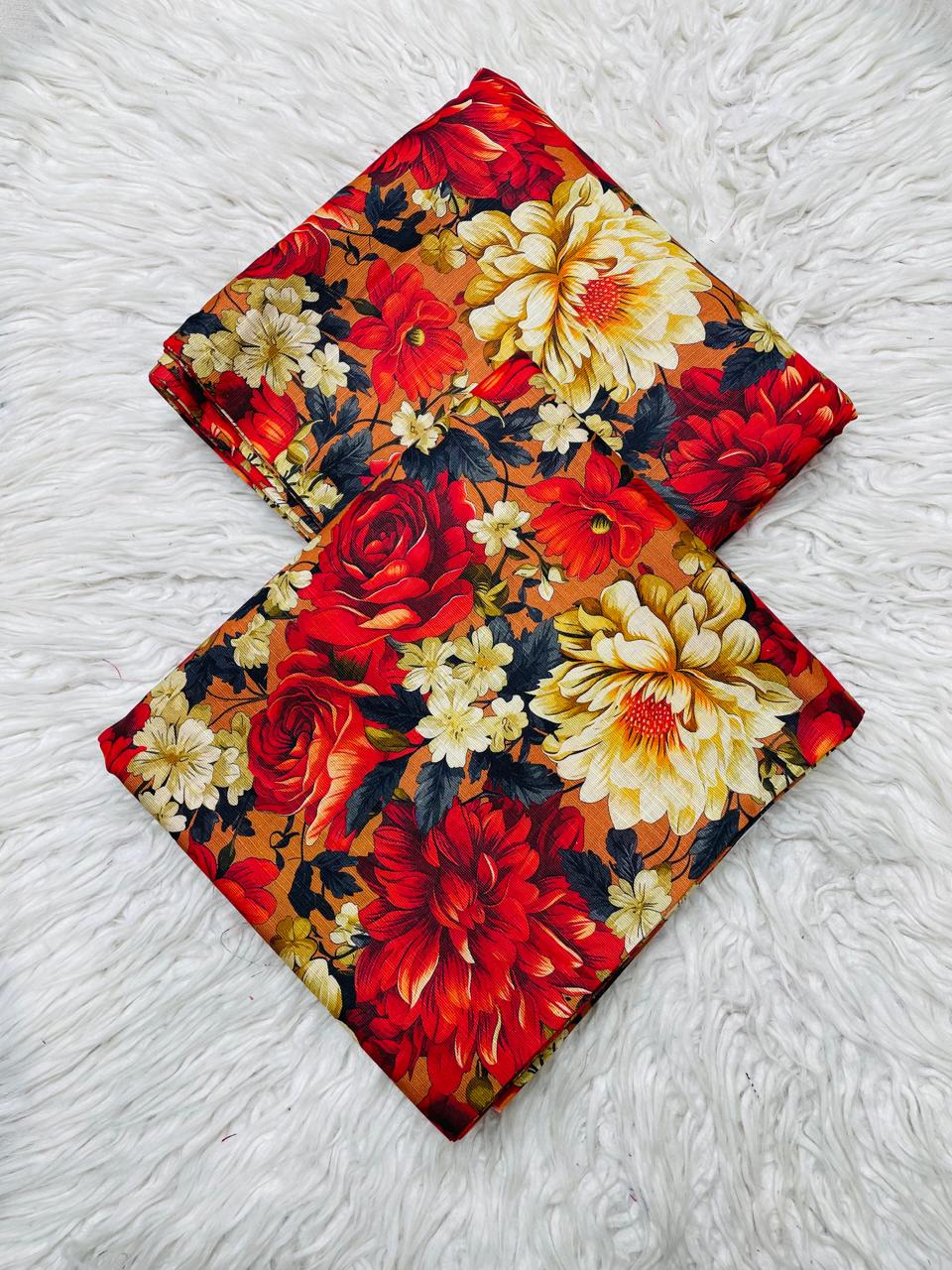 2Pc Slub Khaddar Allover Suit -0101