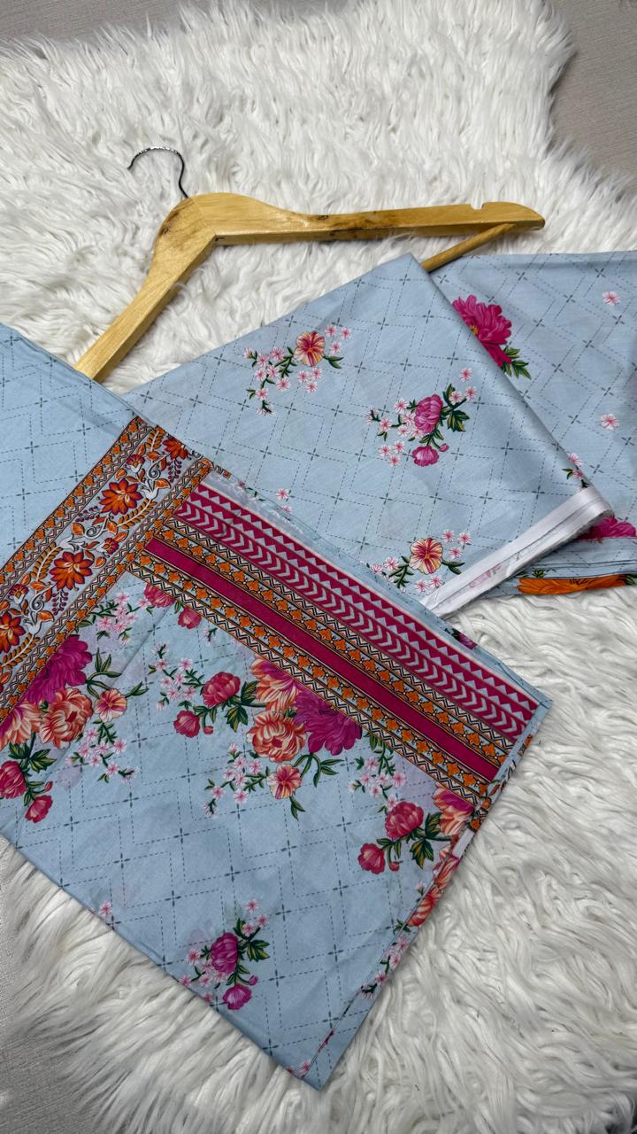 NOOR-E-JAHAN 3Pc Lawn - #34582