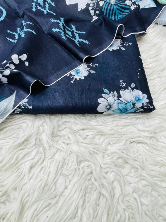 3 PC Slub Khaddar Allover Unstitched Suit Vol-0120