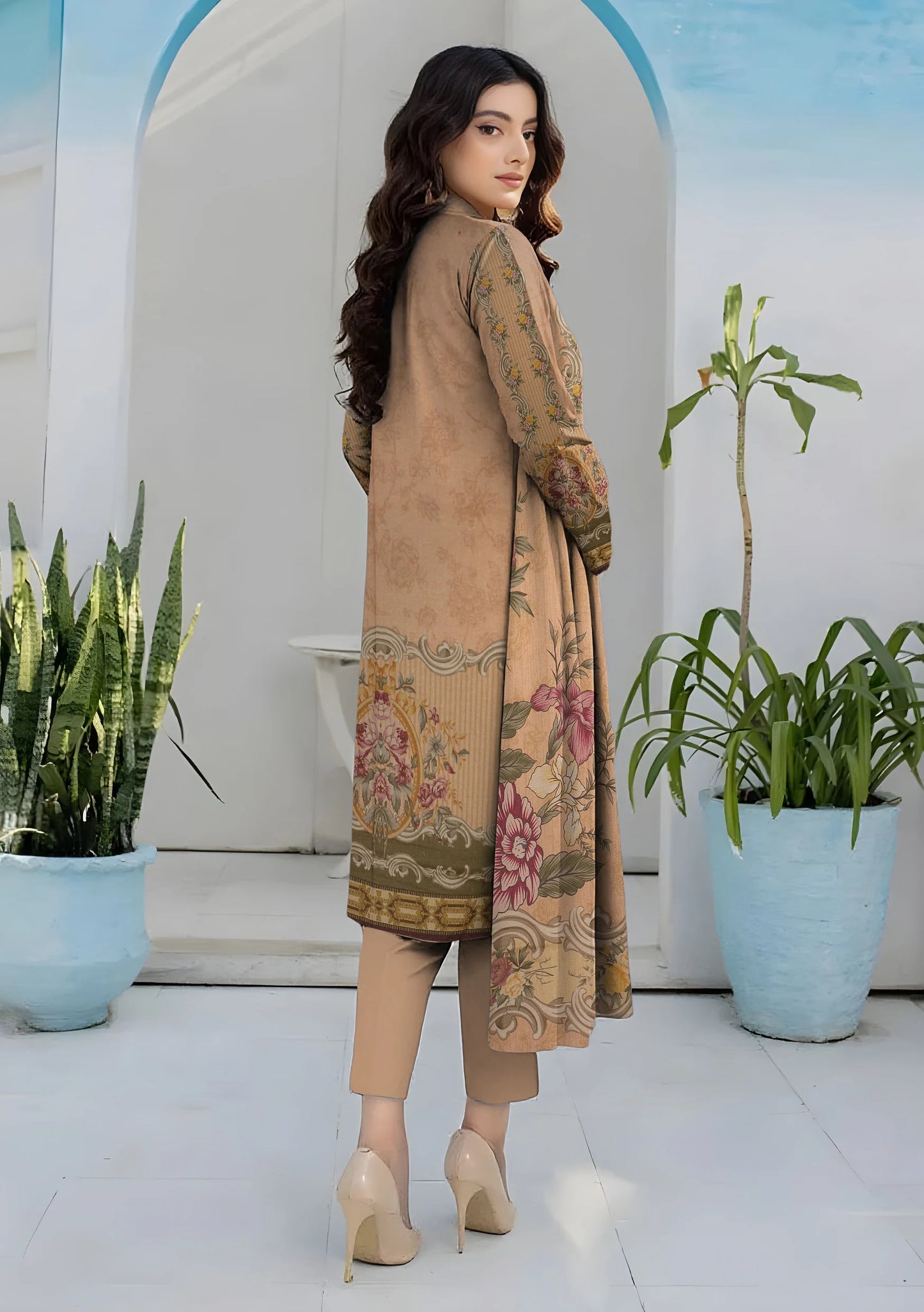 2Pc Shamray Kameez & Duppata Suit - 0026