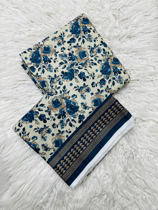 2Pc Slub Khaddar Allover Suit -0102