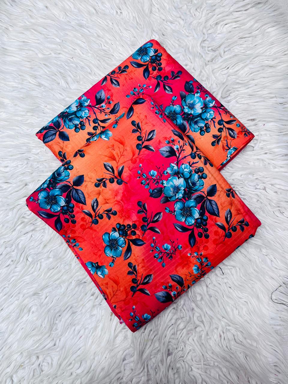 2Pc Bana Dora Linen Allover Unstitched Suit Vol-406