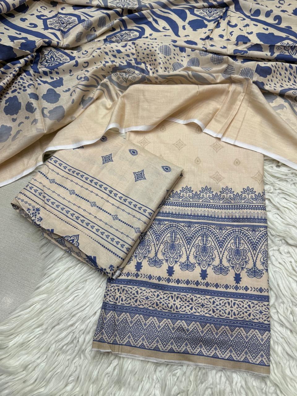 2Pc Al Karam Lawn Kameez & Dupatta - #34728