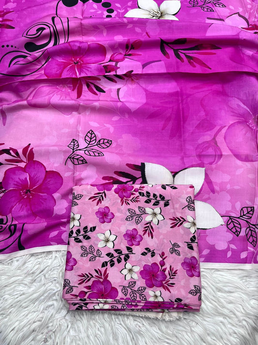 3Pc BanaDora Linen Allover Suit - 404