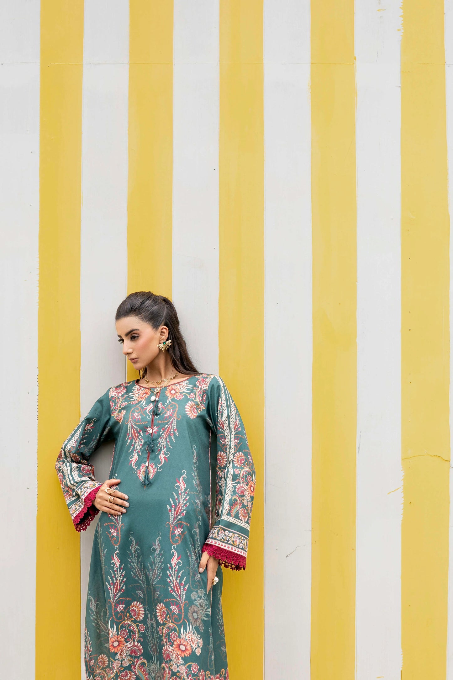 Firdous - Printed - Lawn - 3pc - D914