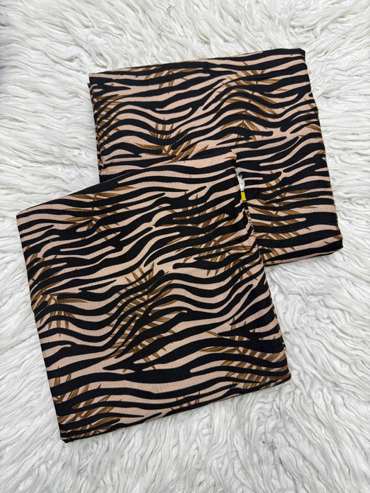 2Pc Bana Doria Linen Unstitched Suit - 0105