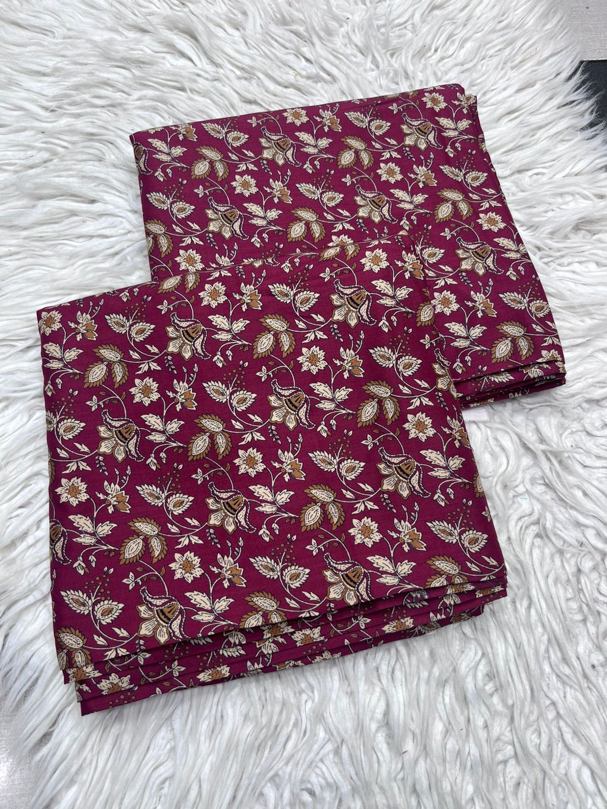 2Pc Linen Allover Unstitched Suit - 409